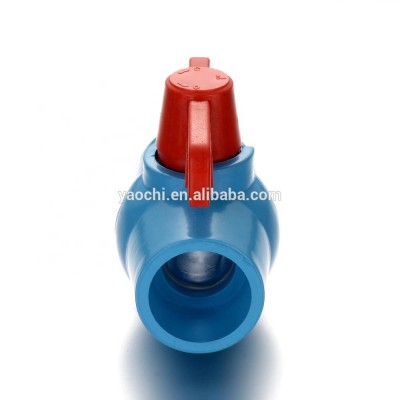 Hot Sale Blue Color PN10 Thailand PVC Ball Valve